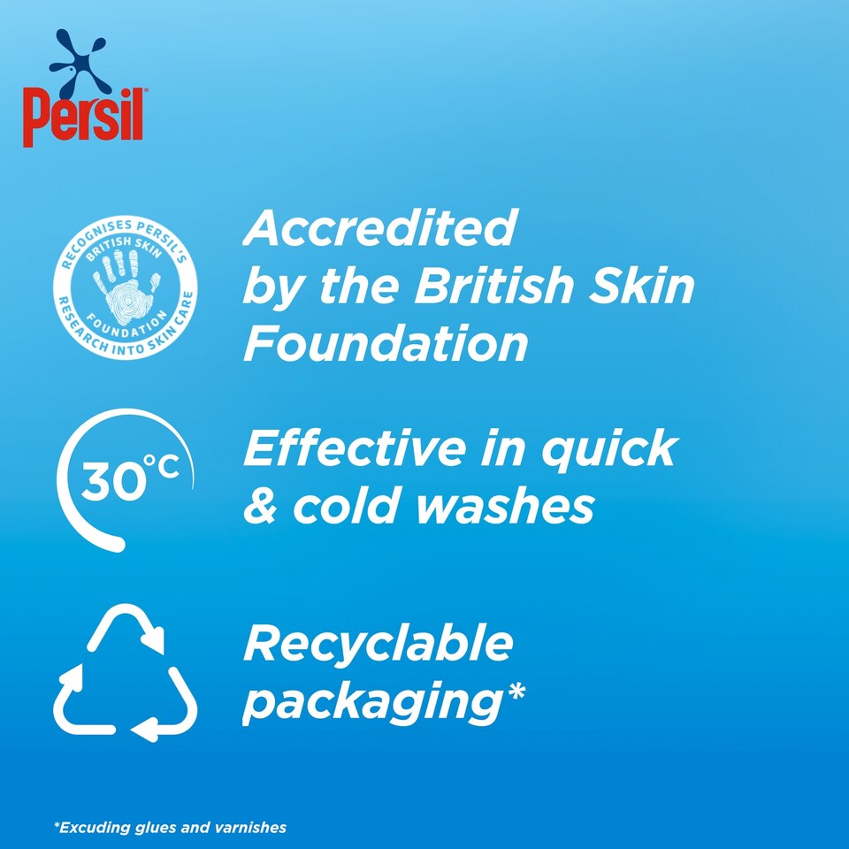 image 1 of Persil Non Bio 3 in 1 Sensitive Washing Capsules Laundry Detergent 40 Washes 844g