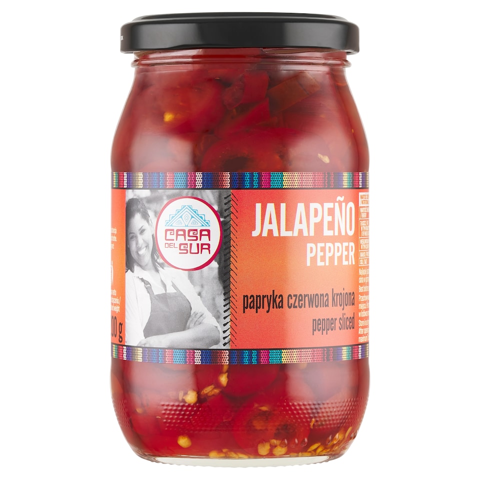Casa Del Sur - Red Sliced Jalapeno Peppers 340g