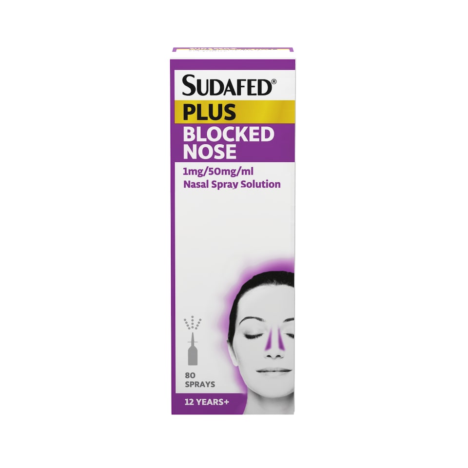 image 1 of Sudafed Plus Blocked Nose Spray 10ml 