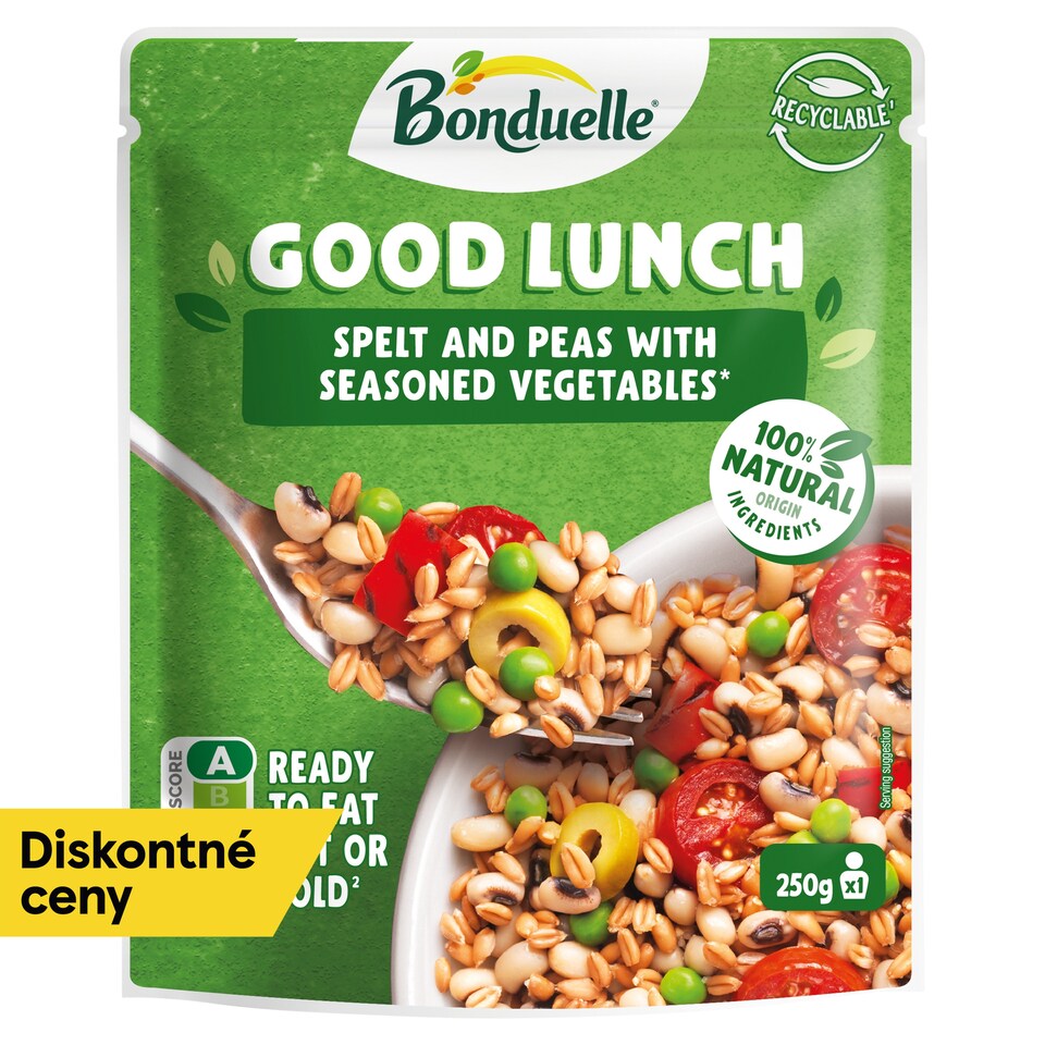 Bonduelle Good Lunch Spelt and Peas with Seasoned Vegetables 250 g