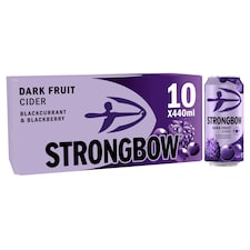 Strongbow Dark Fruit Cider Can 10x440ml