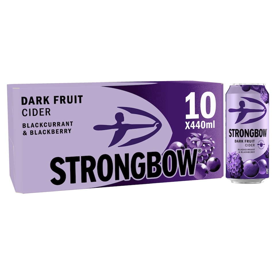 image 1 of Strongbow Dark Fruit Cider Can 10x440ml