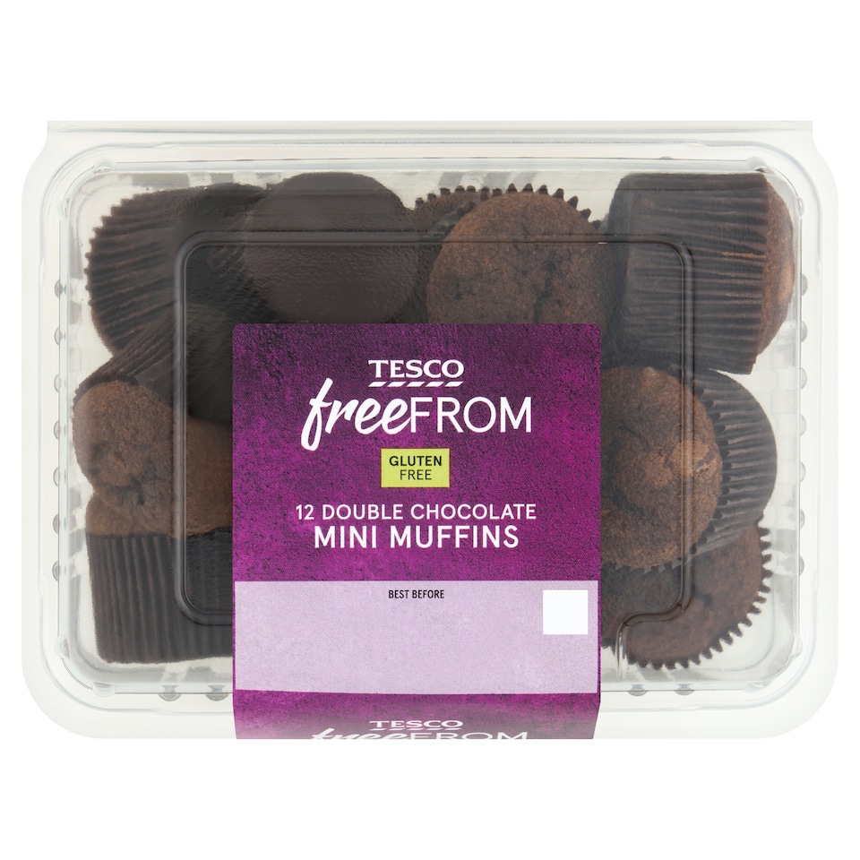 Tesco Free From Gluten Free 12 Double Chocolate Mini Muffins