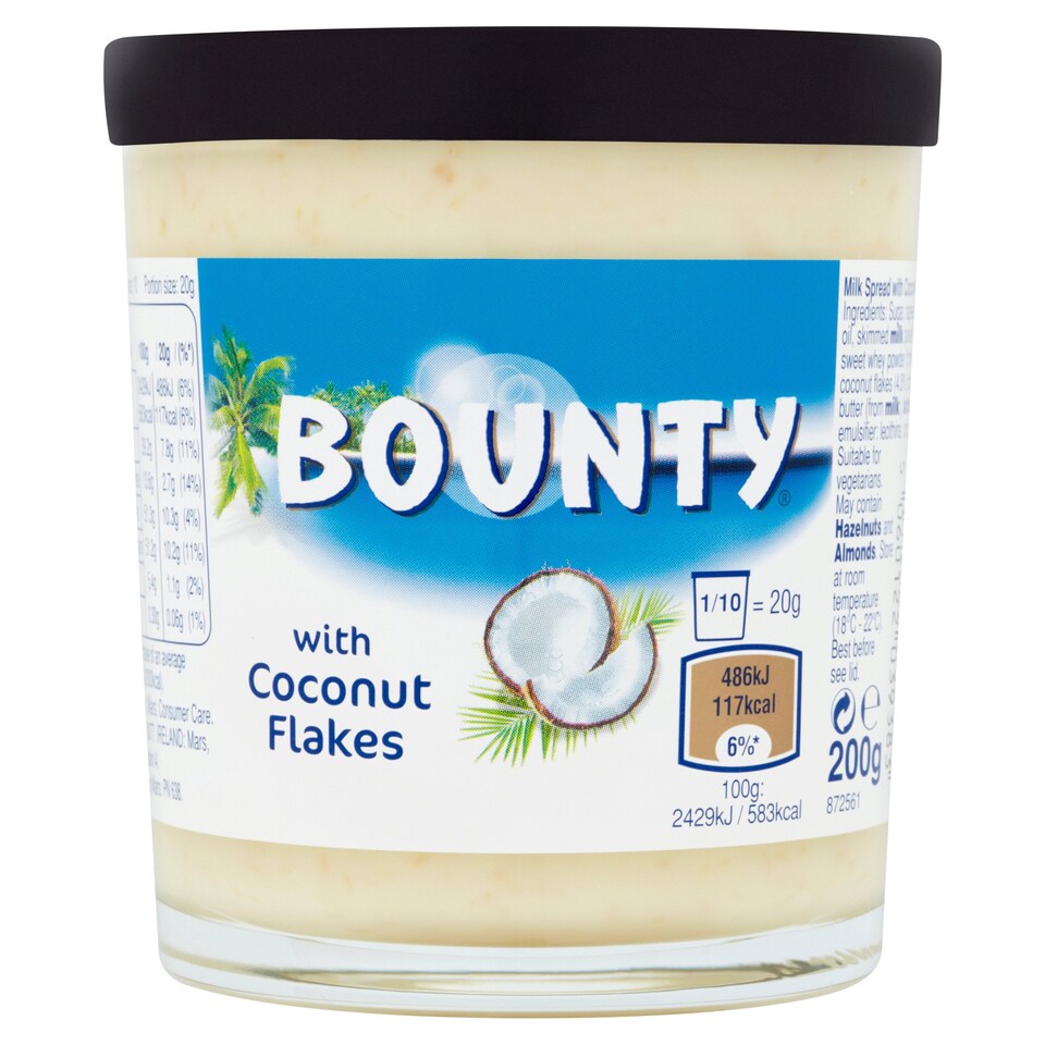 Bounty Chocolate Spread With Coconut 200G