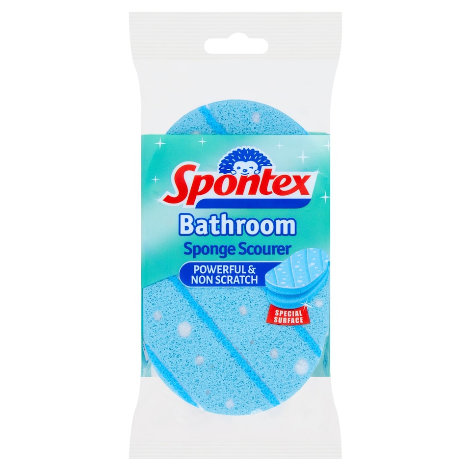 image 1 of Spontex Bathroom Sponge Scourer