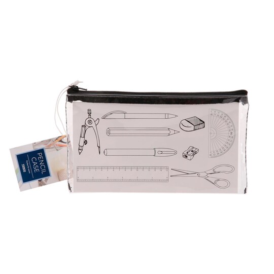 Tesco Clear Pencil Case Small Tesco Groceries