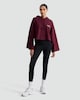 image 2 of F&F Active Cotton Rich Weekend Wellness Studio Hoodie in Burgundy