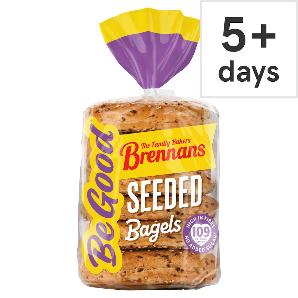 Brennans 6 Be Good Seeded Bagels 270g