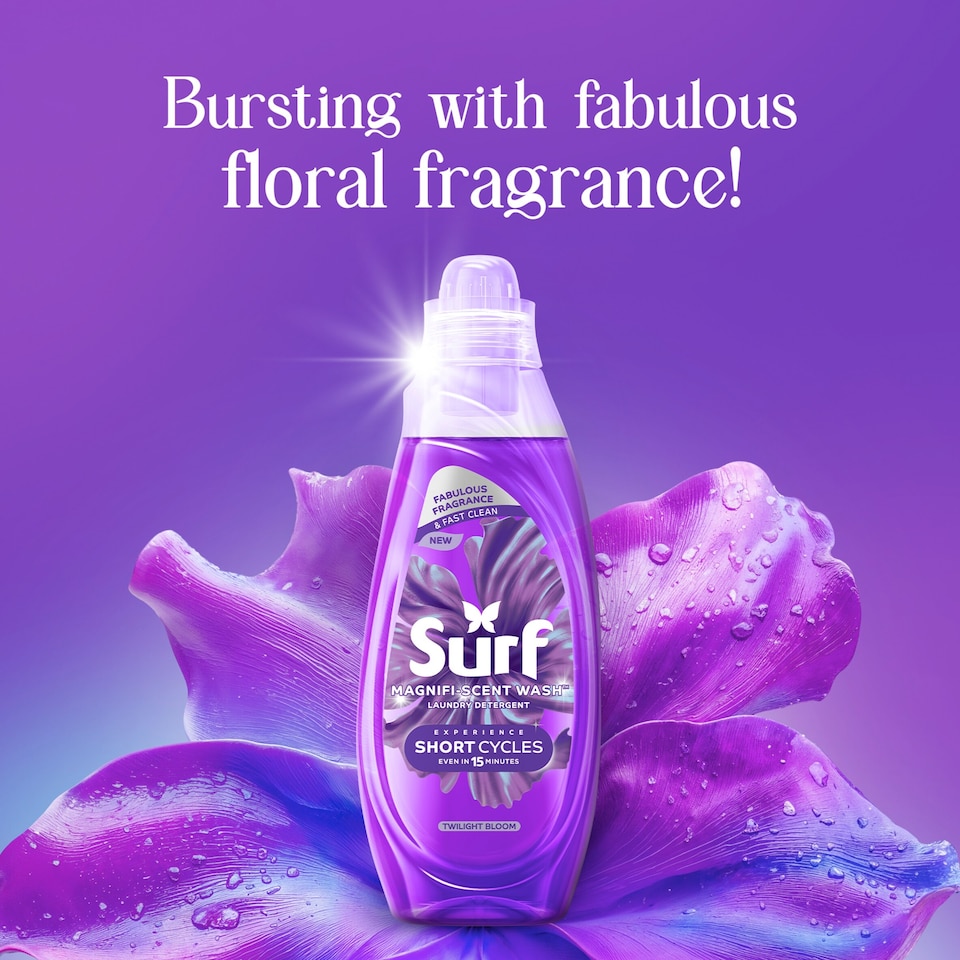 image 1 of Surf Magnifi-Scent Quick Wash Twilight Bloom Laundry Liquid Detergent 31 Washes 837ml