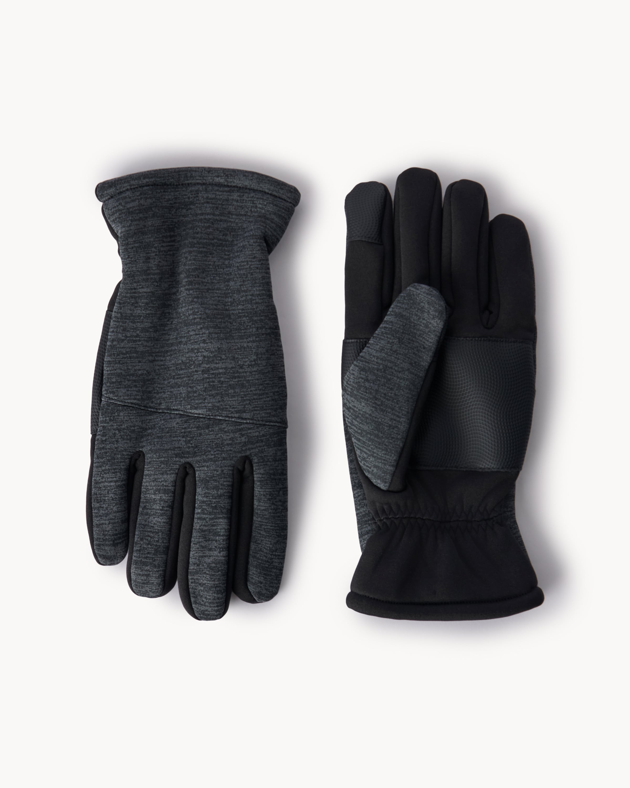 F&F Textured Touch Screen Gloves in Black, S-M