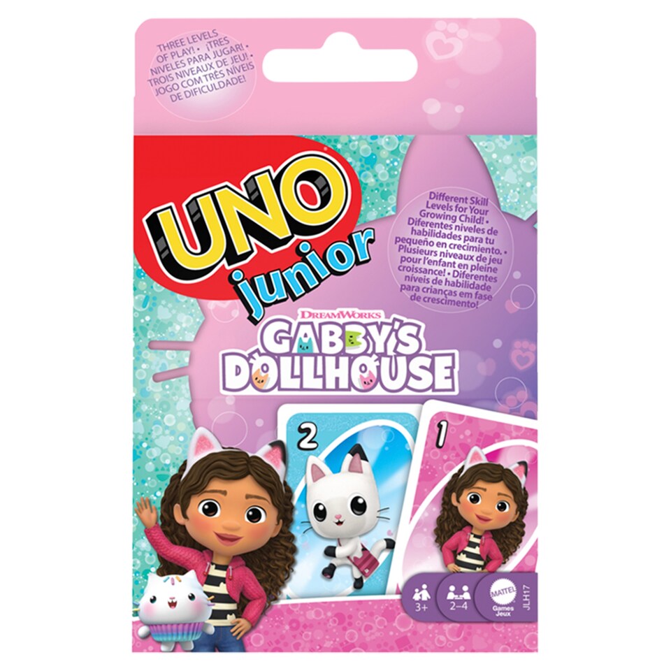 Gabby's Dollhouse Uno Junior kártyajáték