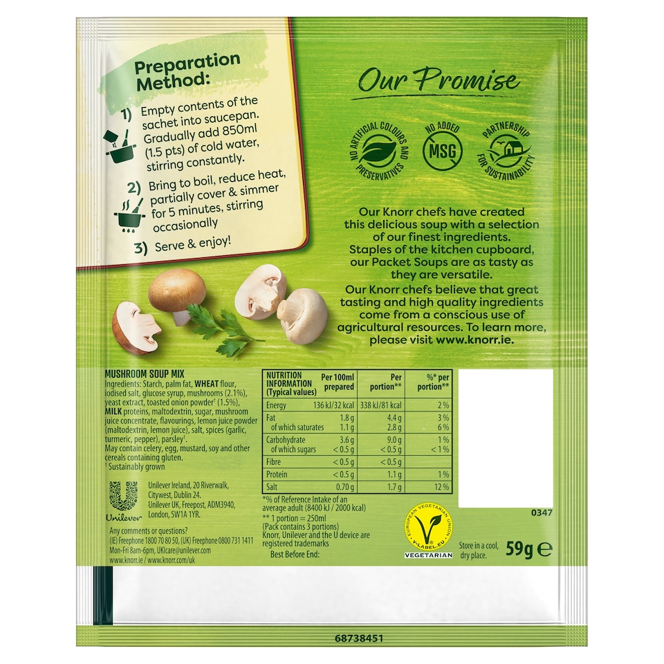 image 1 of Knorr Mushroom Soup 59Gm