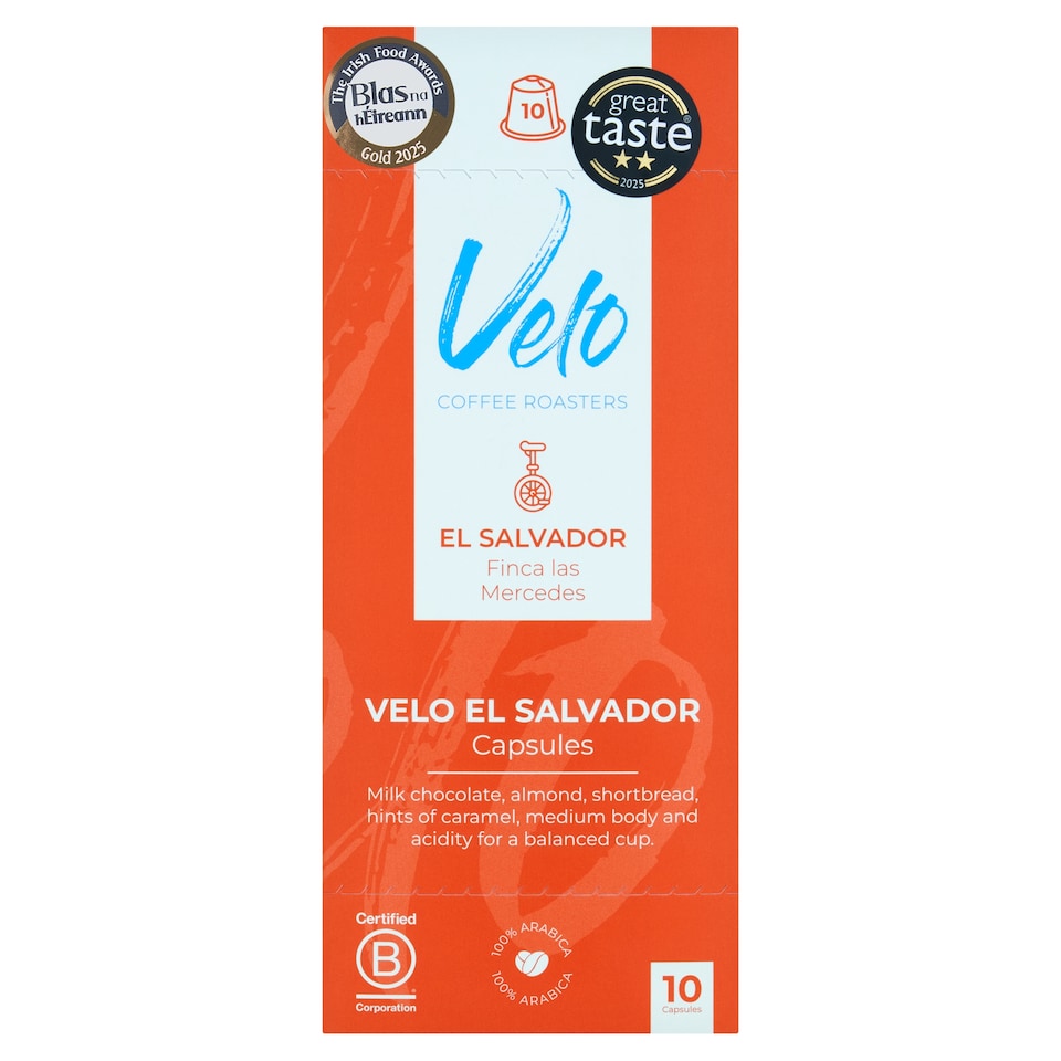 Velo El Salvador Coffee 10 Capsules 56g