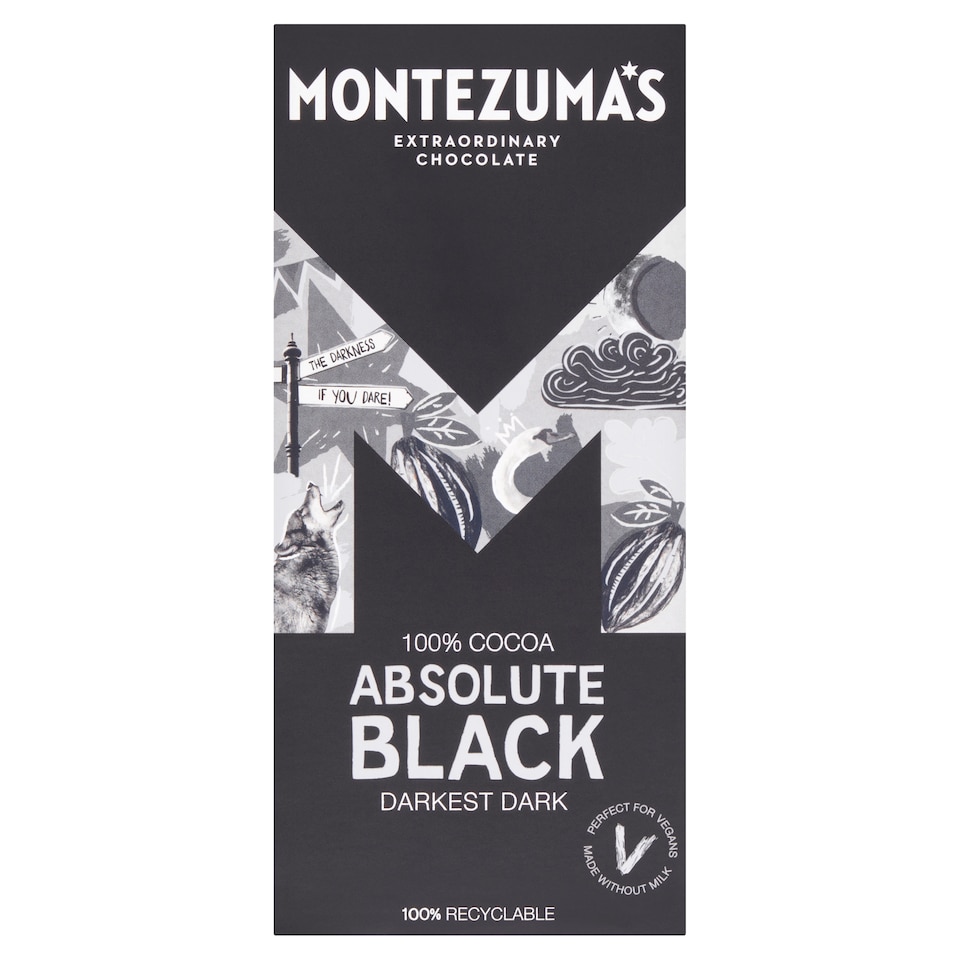 Montezuma's Absolute Black Dark Chocolate Cocoa 90G
