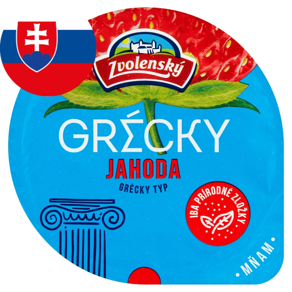 Zvolenský Jogurt grécky typ jahoda 125 g