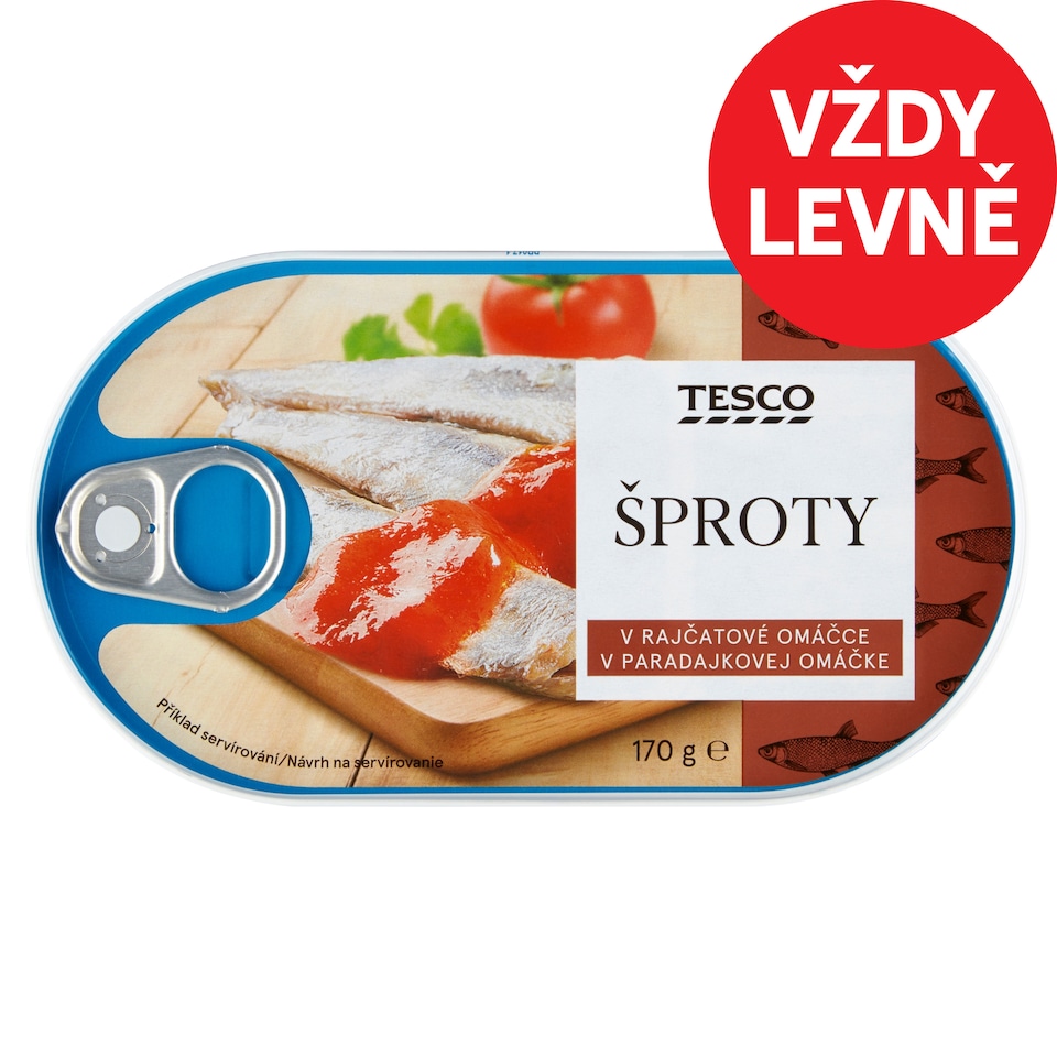 Tesco Sprats in Tomato Sauce 170g
