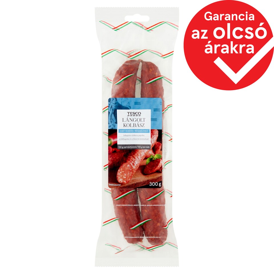 Tesco lángolt kolbász 300 g