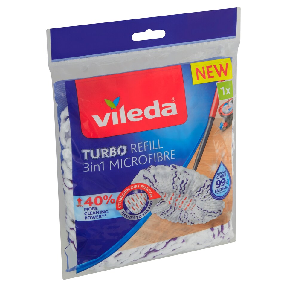 image 1 of Vileda Turbo Refill 3in1 Microfibre