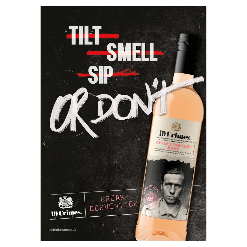 image 1 of 19 Crimes Revolutionary Rose Wine 750Ml