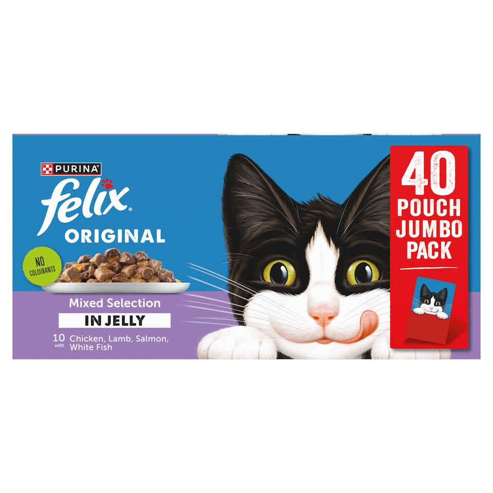 image 1 of Felix Original Mixed Selection in Jelly Cat Food 40x85g