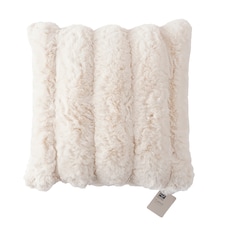F&F Home Carved Faux Fur Cushion