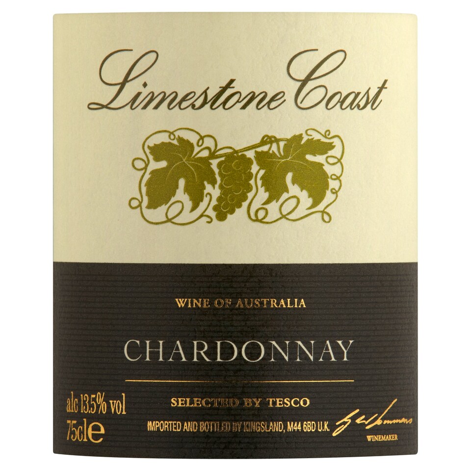 image 1 of Tesco Finest Limestone Coast Chardonnay 75Cl