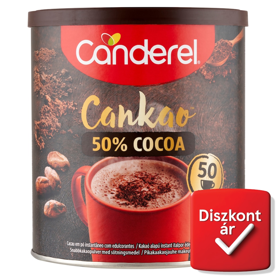 Canderel Cankao kakaó alapú instant italpor édesítőszerekkel 250 g