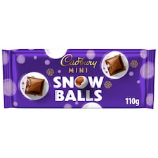 Cadbury Mini Snowballs Chocolate Bar 110g