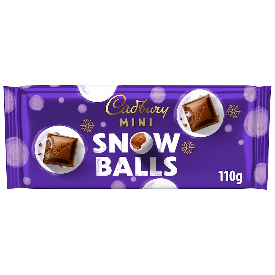 Cadbury Mini Snowballs Chocolate Bar 110g