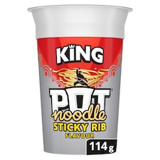 Pot Noodle Sticky Rib Instant Noodles King Pot 114g