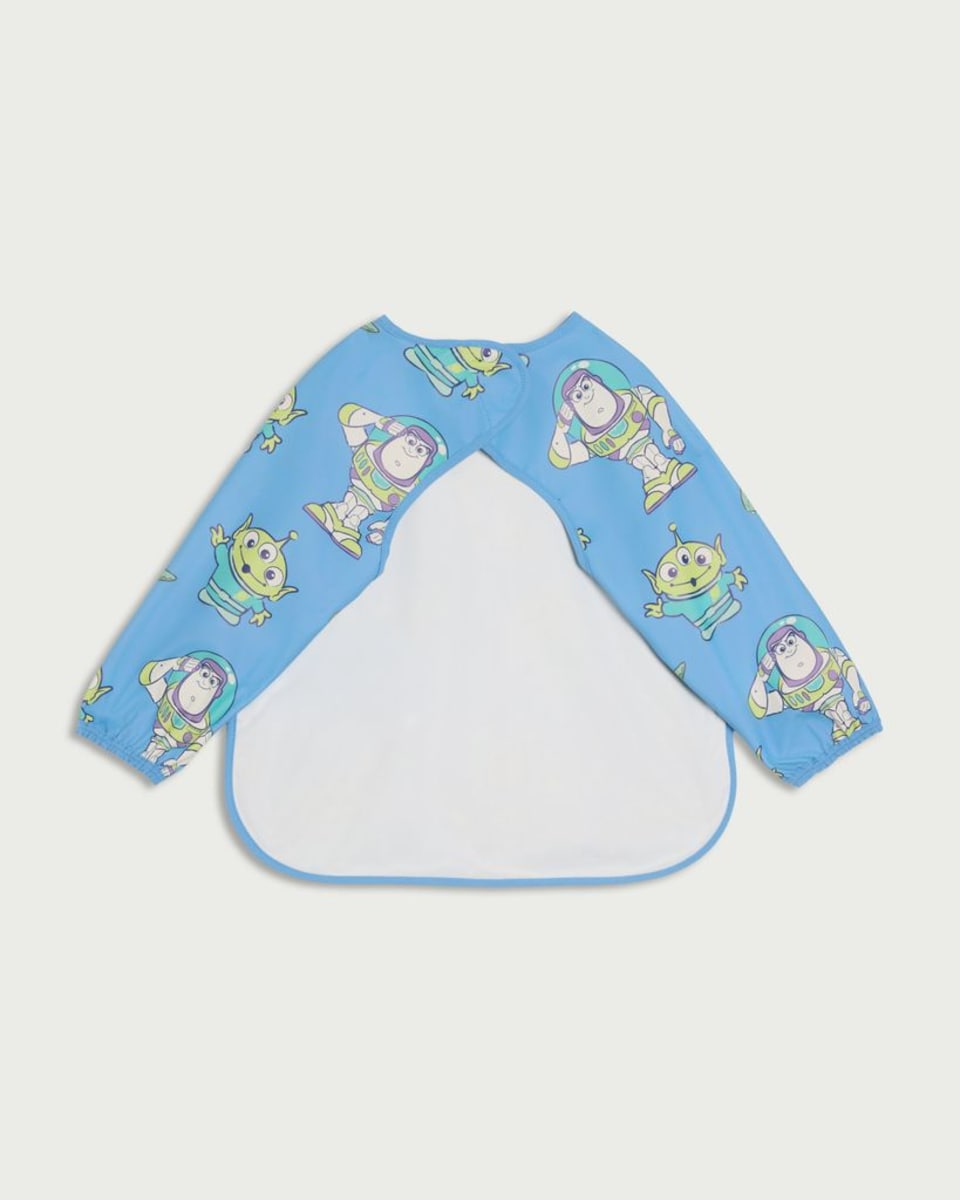 image 1 of Disney Toy Story Long Sleeved Bib in Blue