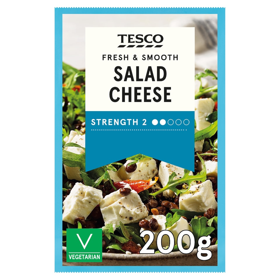 Tesco Salad Cheese 200G .