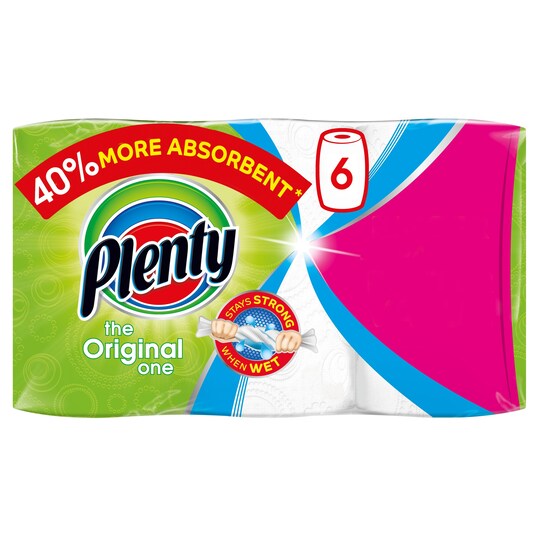 Plenty Household Towel 600 Sheet White Tesco Groceries