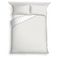 Tesco Grey Stripe Duvet Set Kingsize