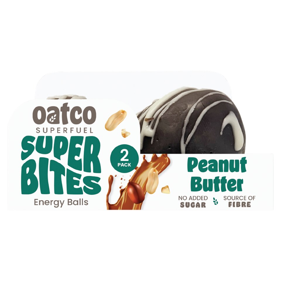 Oatco Super Bites Peanut Butter Oat Energy Balls 2 Pack 68g