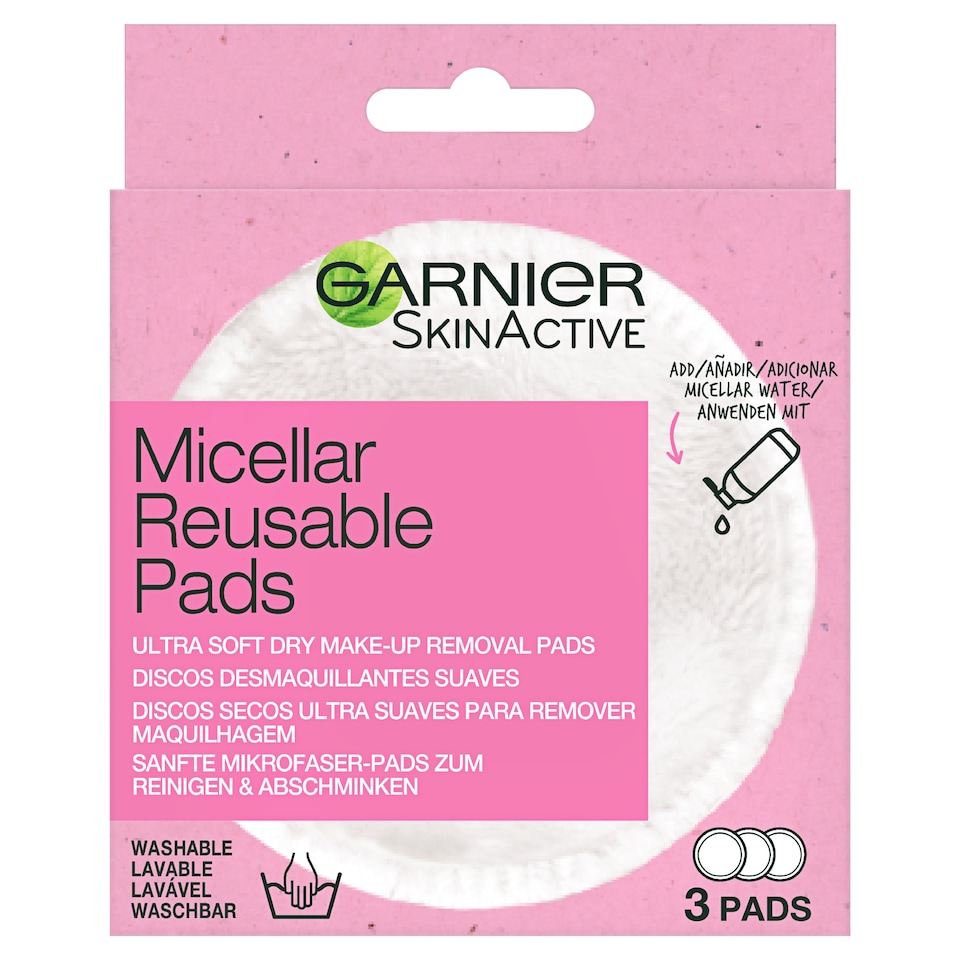 image 1 of Garnier Micellar Make Up Remover Eco Pads 3Pack