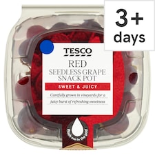 Tesco Red Seedless Grapes Snack Pot 150g