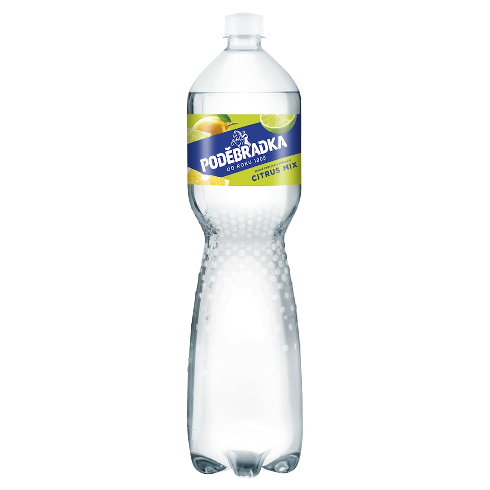 Poděbradka Jemně perlivá s příchutí citrus mix 1,5l