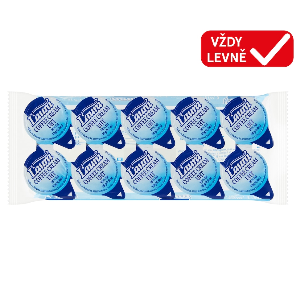 Obrázek 1 pro produkt Laura Trvanlivá smetana do kávy 10 x 10g