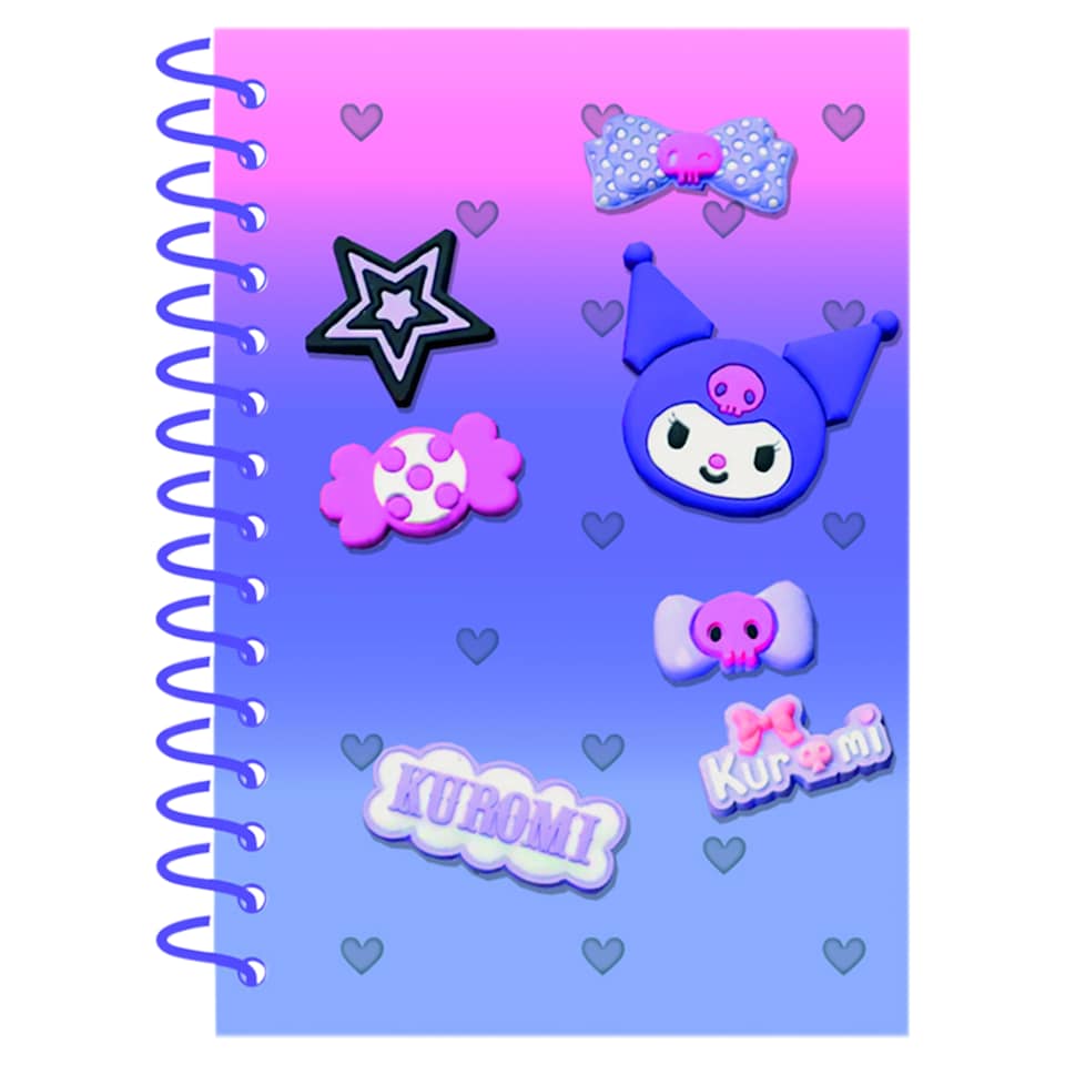 Kuromi Spiral Silicone Notebook A5