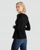 image 3 of The F&F Edit Ponte Embellished Collar Buttoned Top in Black