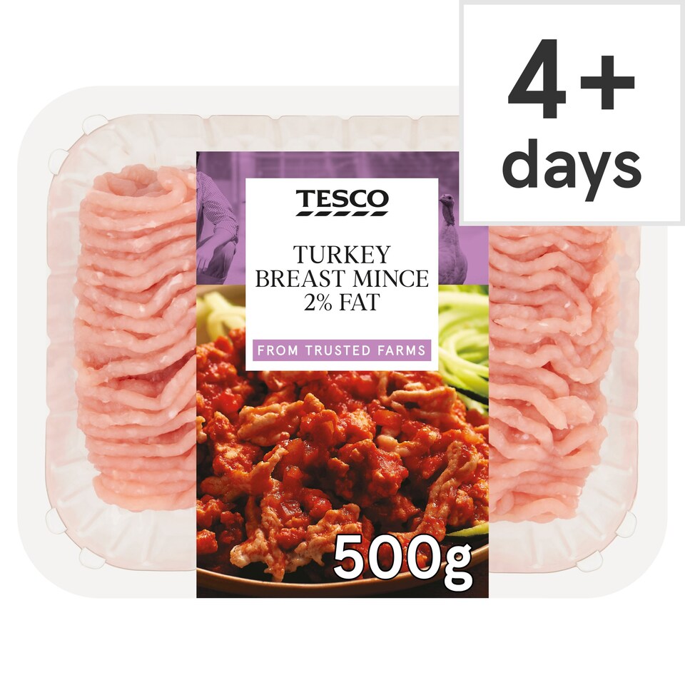 Tesco British Turkey Breast Mince 2% Fat 500G