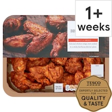 Tesco Ready To Eat Bbq Roast Chicken Wings 525G