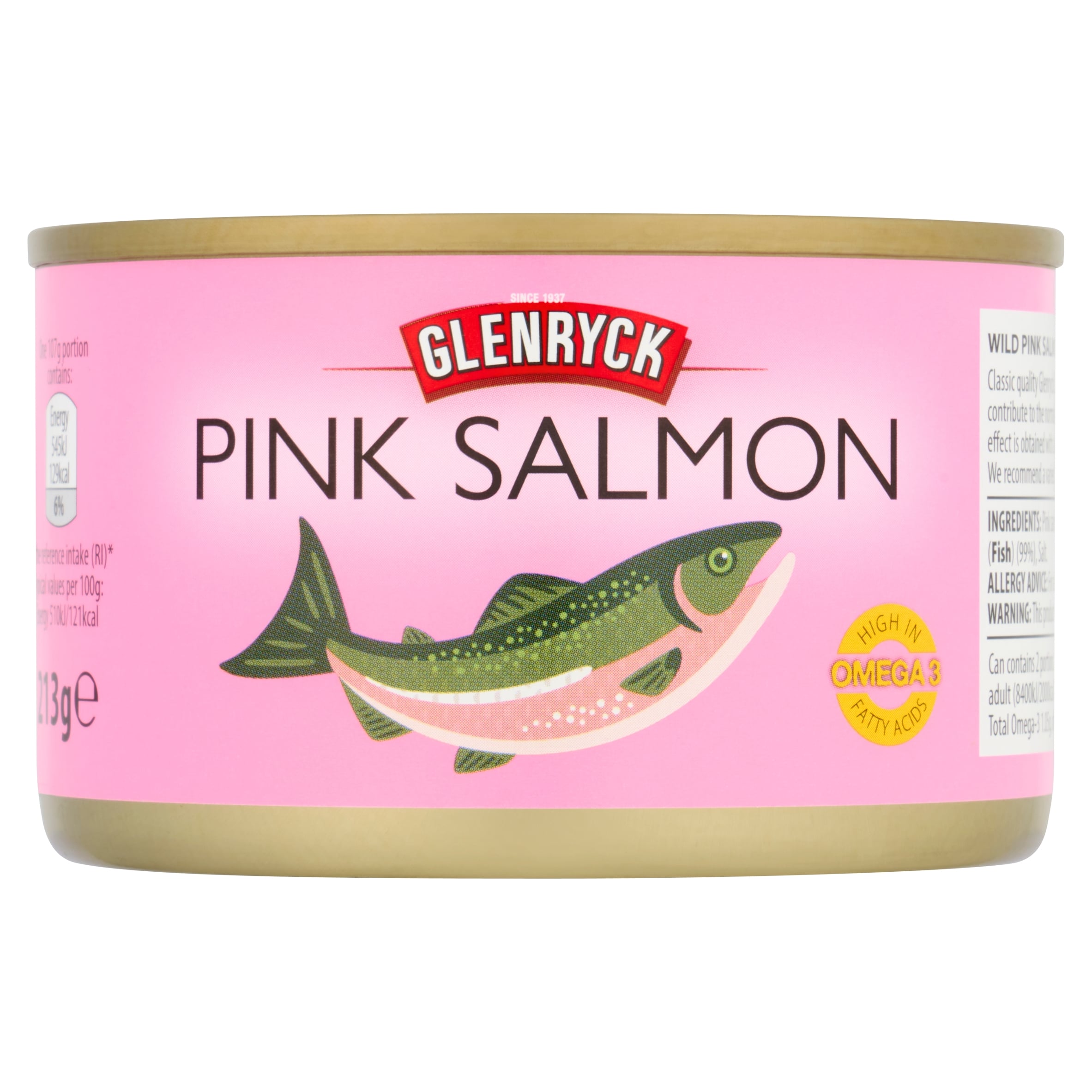 GLENRYCK PINK SALMON 213G