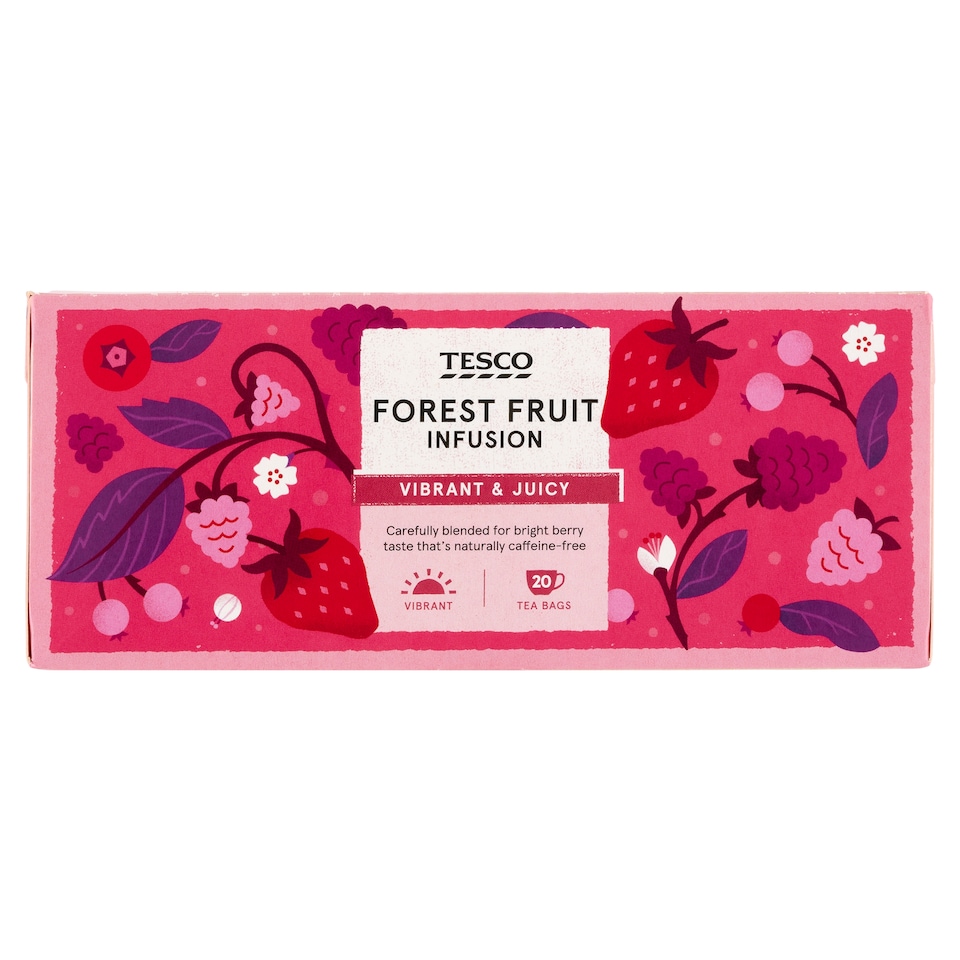 Tesco Forest Fruit Tea 20 Tea Bags 40 g
