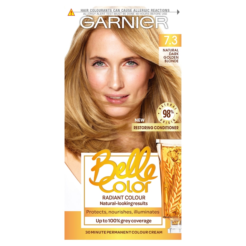 image 1 of Garnier Belle Colour 7.3 Natural Dark Golden Blonde Permanent Hair Dye