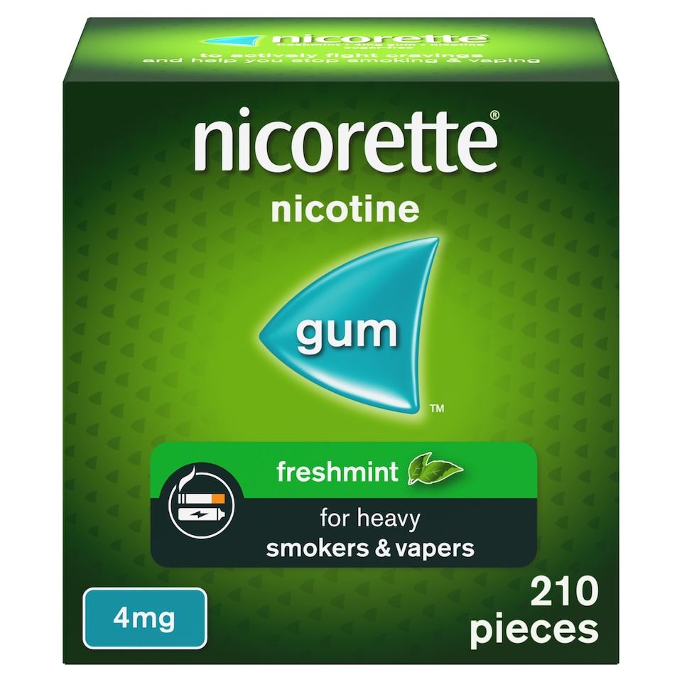 image 1 of Nicorette Freshmint Gum 4mg 210 Pieces