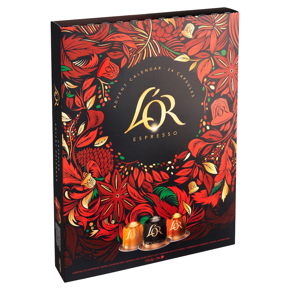 image 1 of L'OR Espresso Advent Calendar Roasted Ground Coffee 24 Capsules 124.8 g