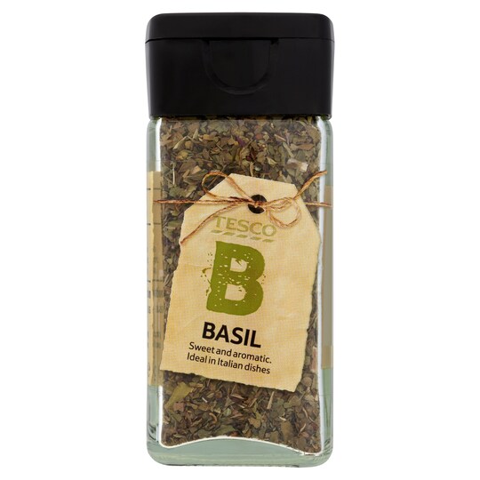 Tesco Dried Basil 18G Jar Tesco Groceries