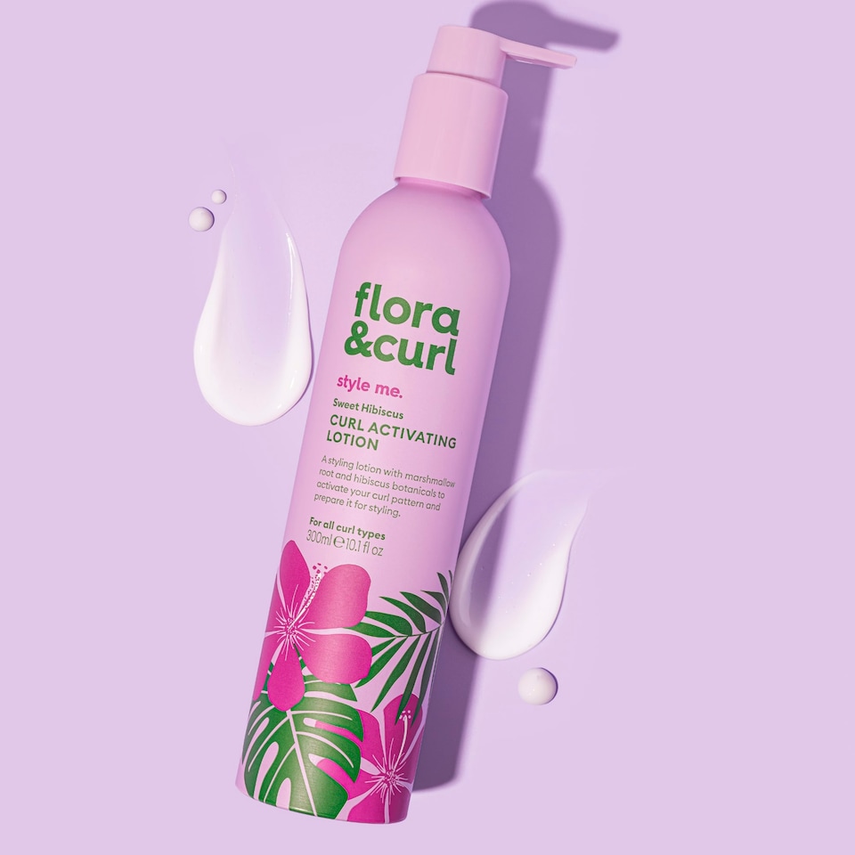 image 1 of Flora & Curl Sweet Hibiscus Curl Activating Lotion 300ml